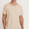 Relaxed Hemp Cotton Pocket Tee in Sand - Image 2