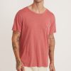 Short Sleeve Hemp Cotton Pocket Tee in Faded Rose - Image 2