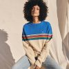 Vintage OP Crew in Blue Rainbow Stripe - Image 2