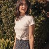 Classic Crew Tee in White Cherry Print - Image 6