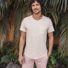 Saddle Hem Pocket Tee in White - Image 7