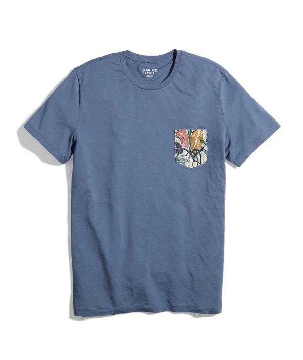Signature Pocket Tee in Vintage Indigo