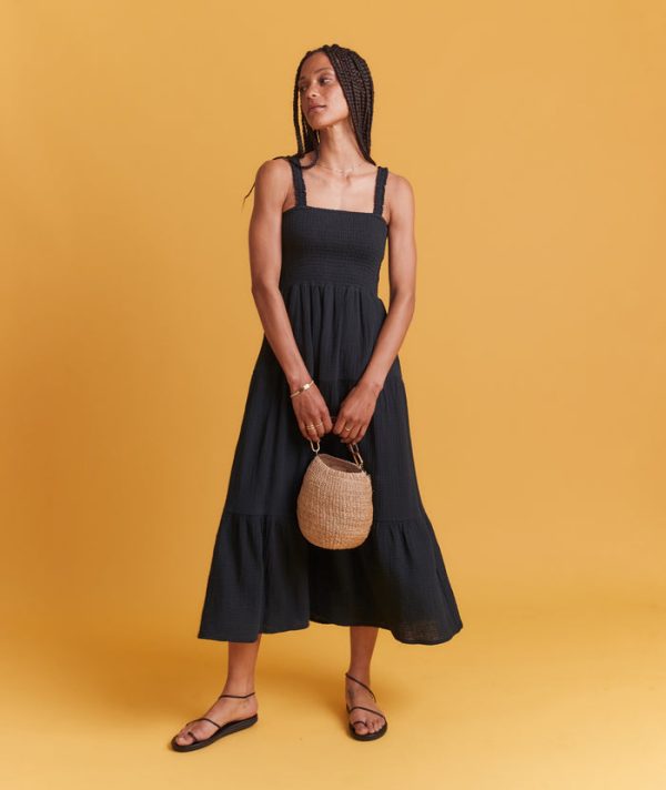 Selene Double Cloth Maxi Dress