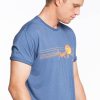 Sunset Logo Graphic Tee - Faded Navy - Image 2