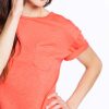 Boyfriend Crewneck Tee - Living Coral - Image 4