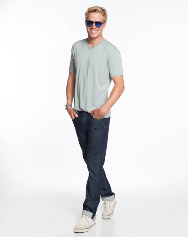 Signature V-Neck Tee - Desert Sage