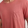Short Sleeve Hemp Cotton Pocket Tee in Faded Rose - Image 3