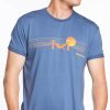 Sunset Logo Graphic Tee - Faded Navy - Image 4