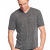 Melange V-Neck Tee - Charcoal - Image 2