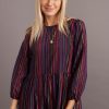 Alice Midi Dress in Lurex Multi Stripe - Image 3