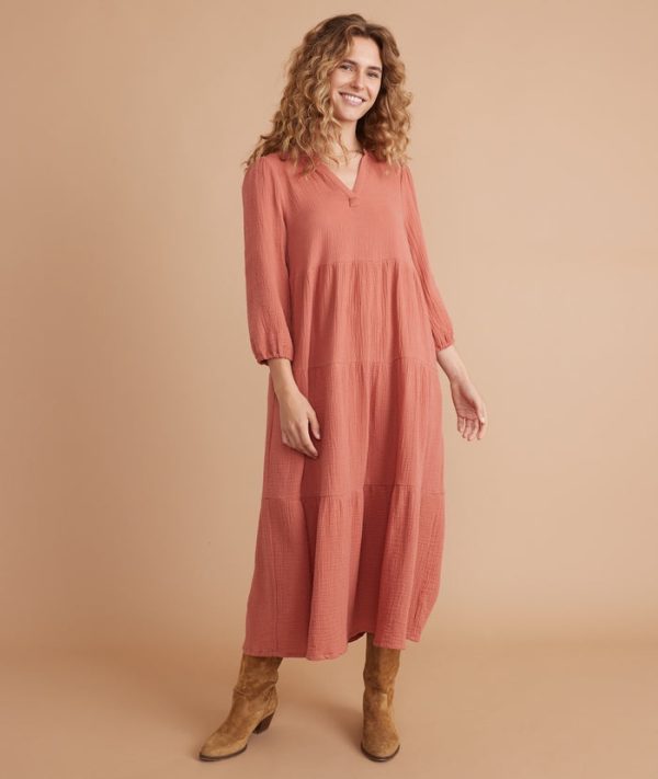 Annabella Maxi Dress in Rosewood