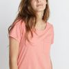 Boyfriend Pocket Tee in Coral - Image 5