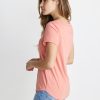Boyfriend Pocket Tee in Coral - Image 2