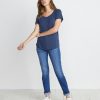 Boyfriend Pocket Tee in Mood Indigo - Image 3