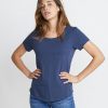 Boyfriend Pocket Tee in Mood Indigo - Image 4