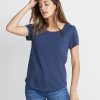 Boyfriend Pocket Tee in Mood Indigo - Image 2