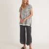 Bay Knit Cover Up in Black/White Stripe - Image 6