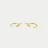 Kris Nations Tiny Lightning Stud Hoop Earrings - Image 2