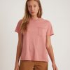 Boyfriend Crew Tee in Barn Red - Image 2