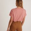 Boyfriend Crew Tee in Barn Red - Image 3