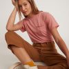 Boyfriend Crew Tee in Barn Red - Image 6