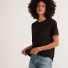 Boyfriend Crew Tee in Black - Image 3