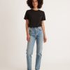 Boyfriend Crew Tee in Black - Image 8