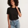 Boyfriend Crew Tee in Black - Image 4