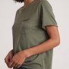 Boyfriend Crew Tee in Dusty Olive - Image 4