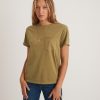 Boyfriend Crew Tee in Green Moss - Image 4