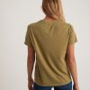 Boyfriend Crew Tee in Green Moss - Image 3