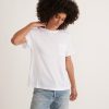 Boyfriend Crew Tee in White - Image 7