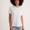Boyfriend Crew Tee in White - Image 4