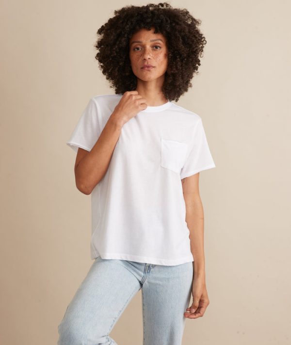 Boyfriend Crew Tee in White