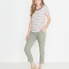 Boyfriend Pocket Tee in Merlot Stripe - Image 4