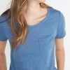 Boyfriend Pocket Tee in True Denim - Image 3