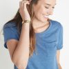 Boyfriend Pocket Tee in True Denim - Image 4