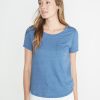 Boyfriend Pocket Tee in True Denim - Image 2