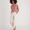 Boyfriend V-Neck Tee in Bombay Brown - Image 3
