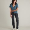 Boyfriend V-Neck Tee in Green Gables - Image 4