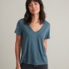 Boyfriend V-Neck Tee in Green Gables - Image 3