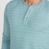 Double Knit Henley in Surf Green - Image 3