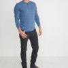 Double Knit Henley in Faded Lagoon - Image 4
