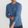 Double Knit Henley in Faded Lagoon - Image 2