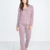 Classic PJ Top in Rosewood Stripe - Image 3