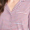 Classic PJ Top in Rosewood Stripe - Image 4