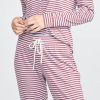 Classic PJ Pant in Rosewood Stripe - Image 4