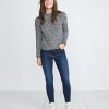 Cleo Mock Neck Sweater in Grey - Image 5