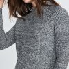 Cleo Mock Neck Sweater in Grey - Image 3