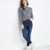 Cleo Mock Neck Sweater in Grey - Image 2